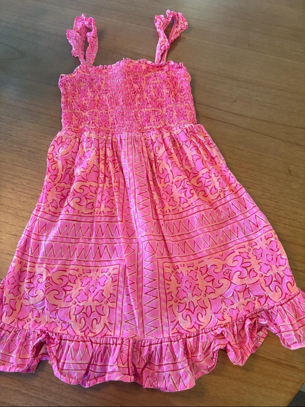Vineyard Vines Girls' Pink Smocked Sundress - Cute Summer Dress